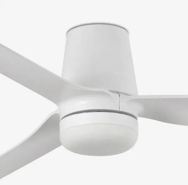 FARO 33828WT-1TW - LED Dimmelhető ventilátor PUNT TUB M LED/18W/230V fehér átm. 132 cm WT + távirányító