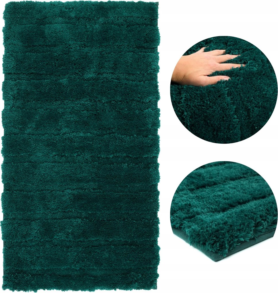 Fürdőszobaszőnyeg Nagy 60x110 Puha Bolyhos Shaggy Csúszásgátló Mosható