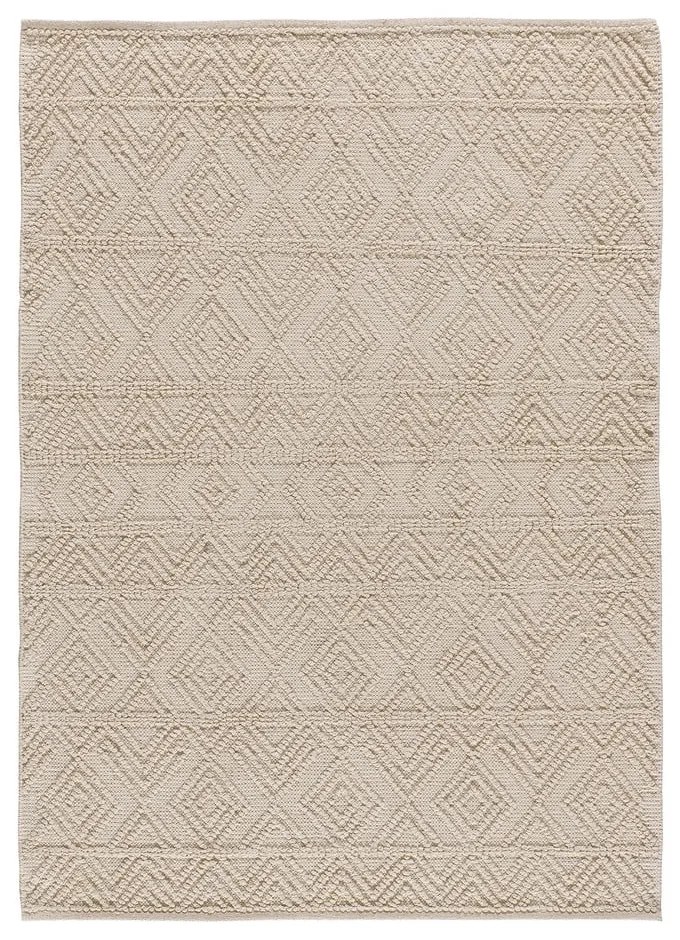 Krémszínű mosható kézi szövésű újrahasznosított pamut szőnyeg 80x120 cm Pamuk – Universal