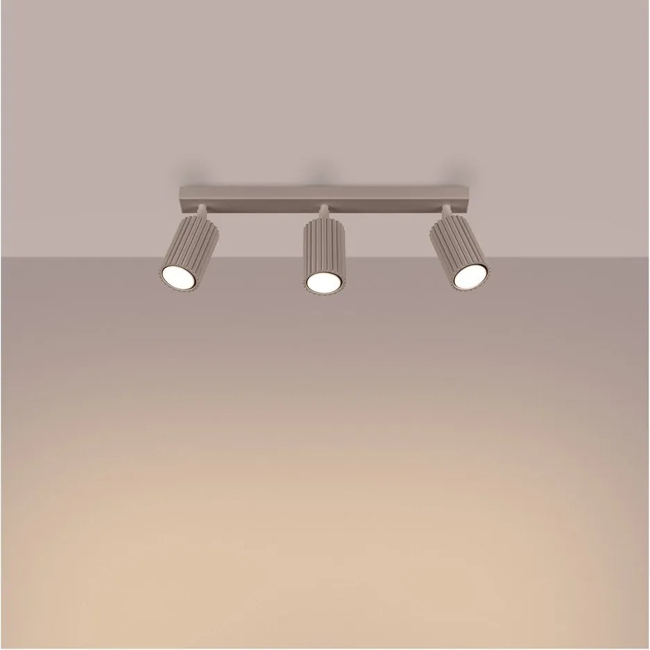 Szürkésbarna fém spotlámpa 6,5x45 cm Gleam – Sollux