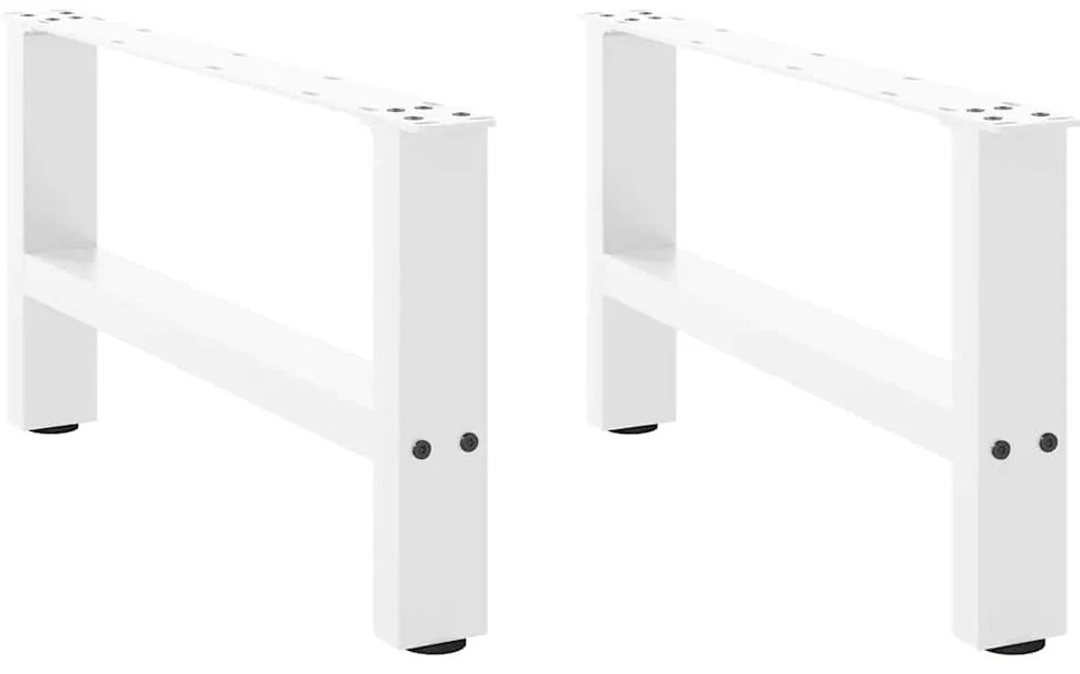 2 db fehér dohányzóasztal láb 60 x (30-31) cm acél