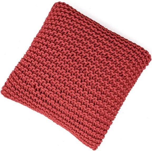 Piros kötött puff Knit – Bonami Essentials