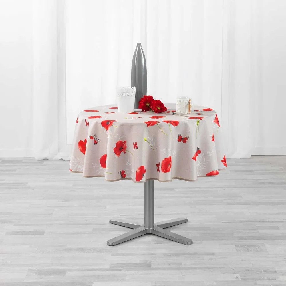 Asztalterítő ø 180 cm Sweet poppy – douceur d'intérieur