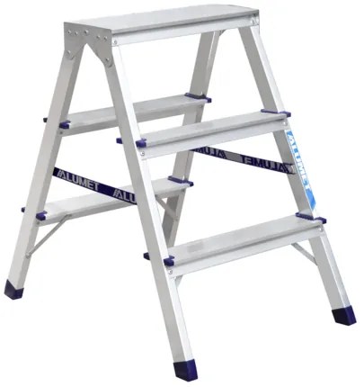 Alumet AD 7203 Alumínium kétoldalas lépcső, 2x 3fok, 60 cm
