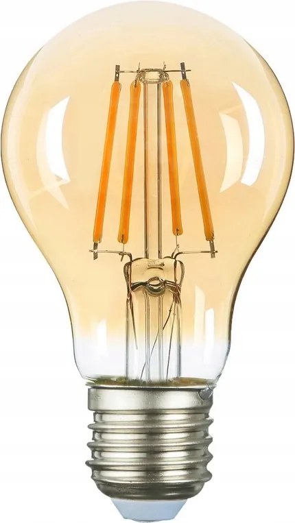 Dekorációs Led izzó E27 A60 6W 2000K meleg szín Oro Amber