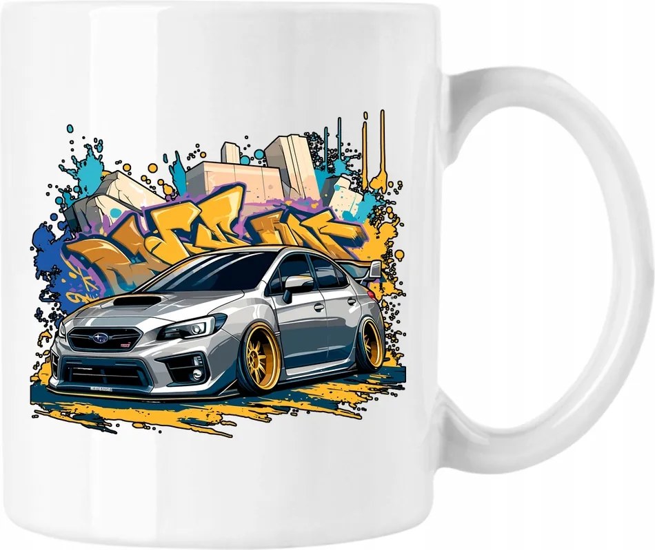 Wrx Sti 1 Bögre Autórajongóknak Fehér 330ml