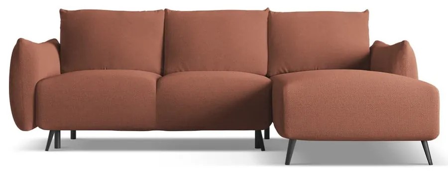 Rózsaszín sarokkanapé (jobb oldali) Malie – Makamii