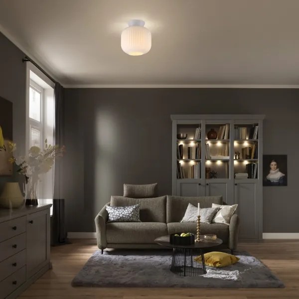 Schöner Wohnen 13574-16 - Mennyezeti lámpa NAMI 1xE27/25W/230V átm. 20 cm fehér