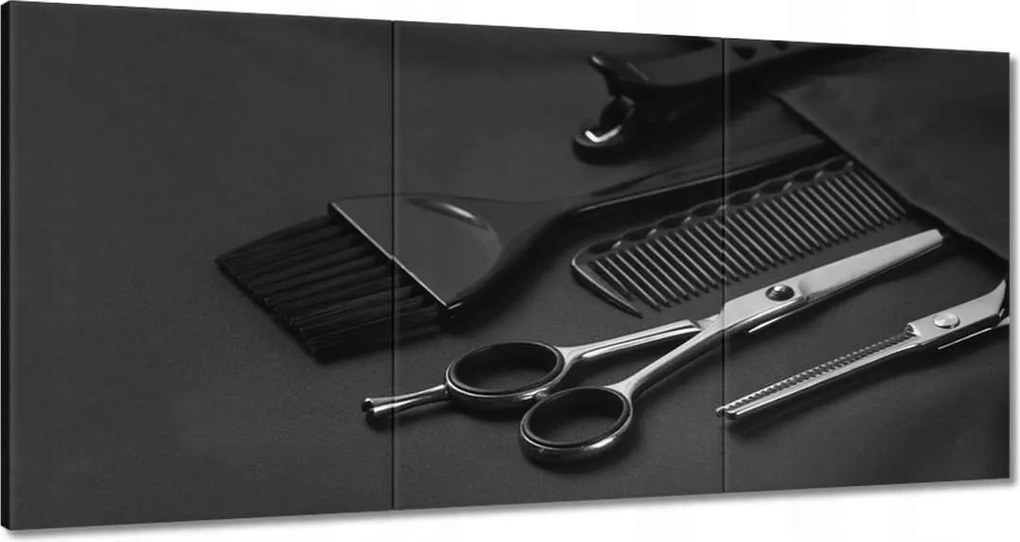 Vászonkép 60x30 Barber eszközök