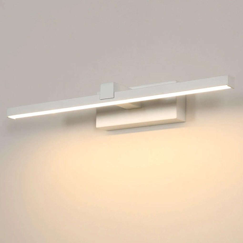 Lampa Scienna Led Kinkiet Lazienkowy Biały Nowoczesna Do Łazienka 3000K 8W