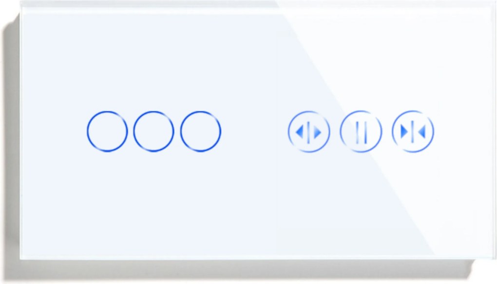 Érintőkapcsoló 3K Wifi Redőny Vezérlő Tuya Smart Üveg Kapcsoló