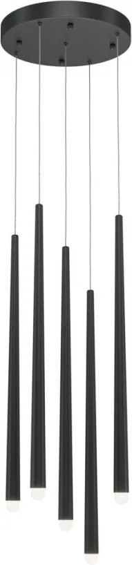 MAYTONI MOD132PL-L28BK2 CASCADE Hengeres Függesztett Lámpa Fekete LED IP20
