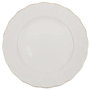 24 darabos porcelán étkészlet, fehér/arany