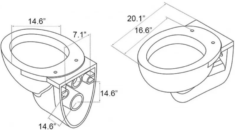 CeraStyle LILA fali WC
