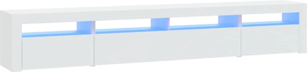 vidaXL fehér TV-szekrény LED-lámpákkal 240x35x40 cm