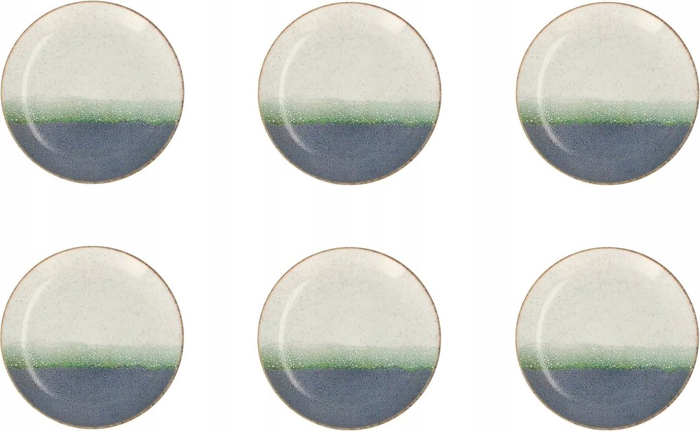 Lubiana 6 db-os porcelán desszertes tányér szett 20,5 cm 9012