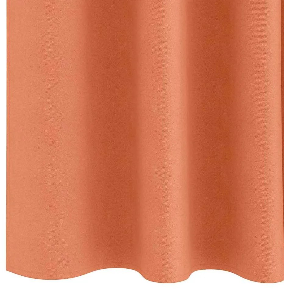 Függönyök függönyökkel 2 pcs Terrakotta 260x140cm Poliészter