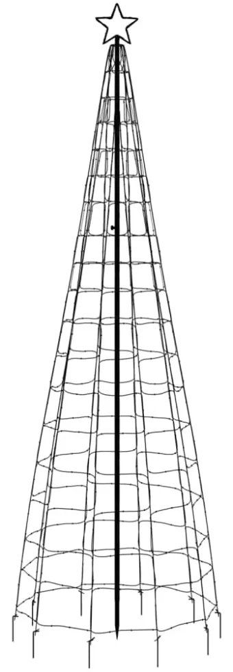 meleg fehér LED karácsonyfa tüskékkel 570 LED 300 cm