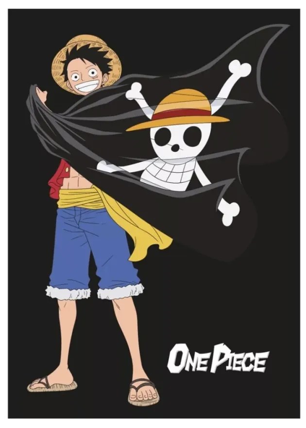 One Piece Jolly Roger polár takaró 100x140cm