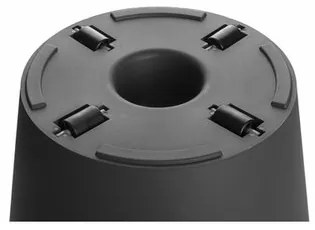 Gardenico Metro Twist 'n' Roll virágtartó, antracit, 39 x 35,5 cm, 39 cm