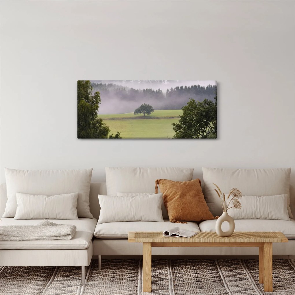 Egy kép a rétről egy fával (120x50 cm)