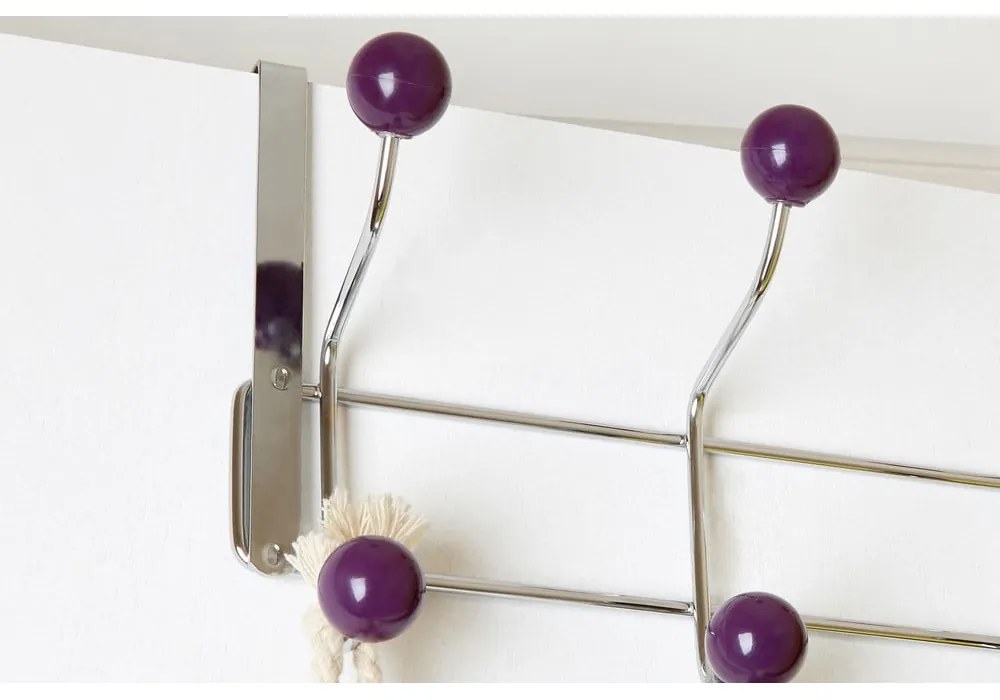 Borvörös-ezüstszínű fém ajtófogas 41 cm – Premier Housewares