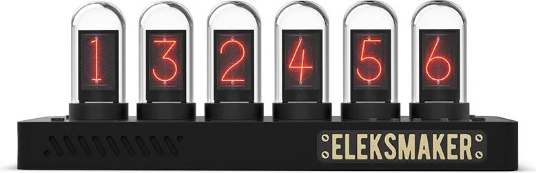 EleksTube Ips Pro fekete modern óra digitális kijelzővel