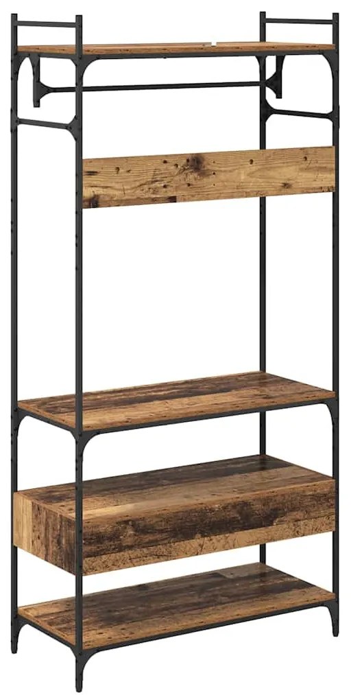 Ruhásszekrény fiókkal Régi fa 89 x 39 x 184.5 cm Faanyag