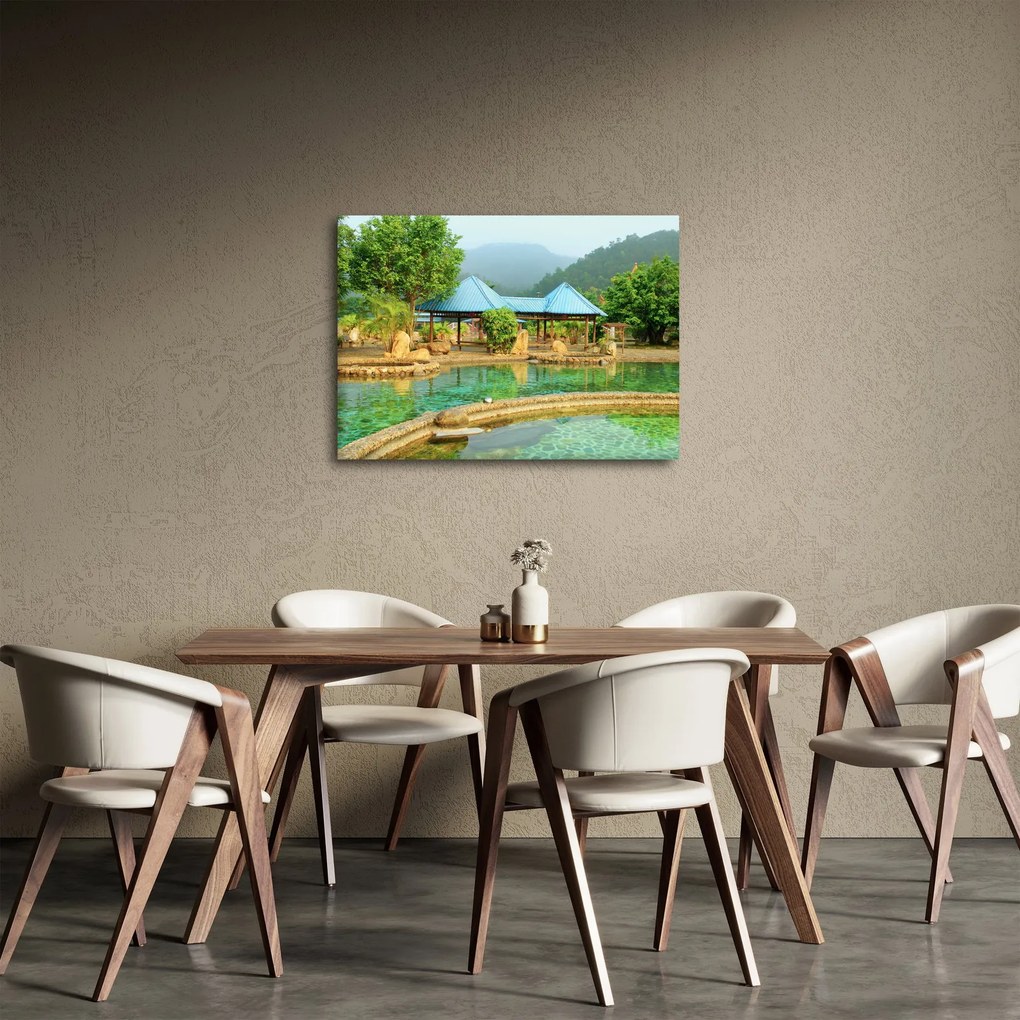 Kép - Shanghai, hotel, park (70x50 cm)