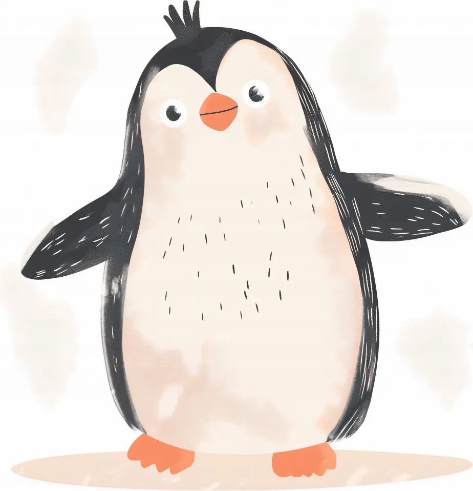 Poszter 60x50cm A kis pingvin öröme