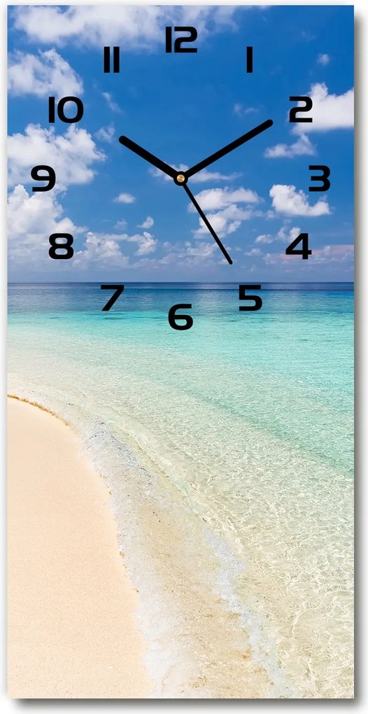 Üveg falióra Maldív-szigetek tengerpart 30x60 függőleges