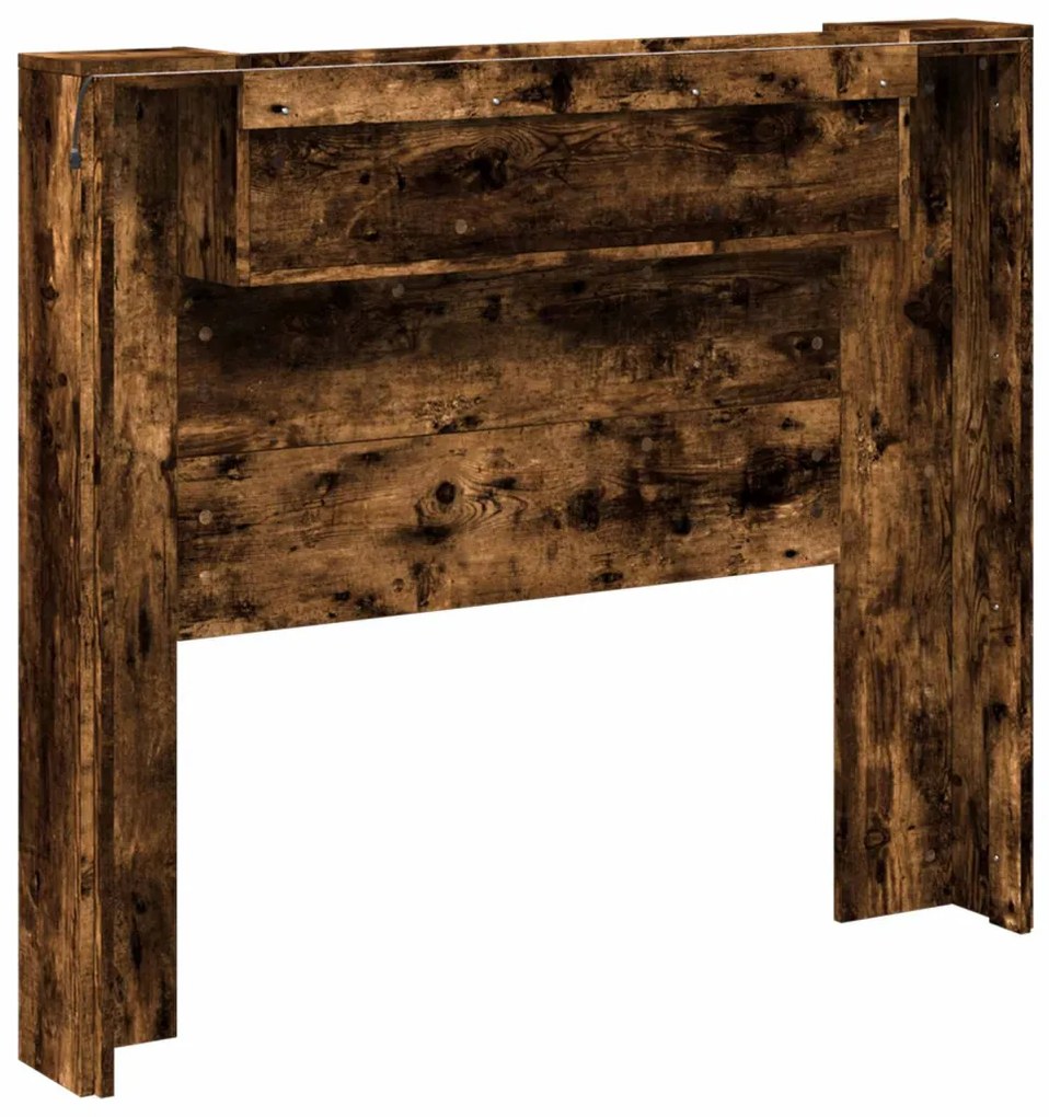 Fejtámla polcokkal Füstölt tölgy 120 x 16,5 x 103,5 cm Faanyag