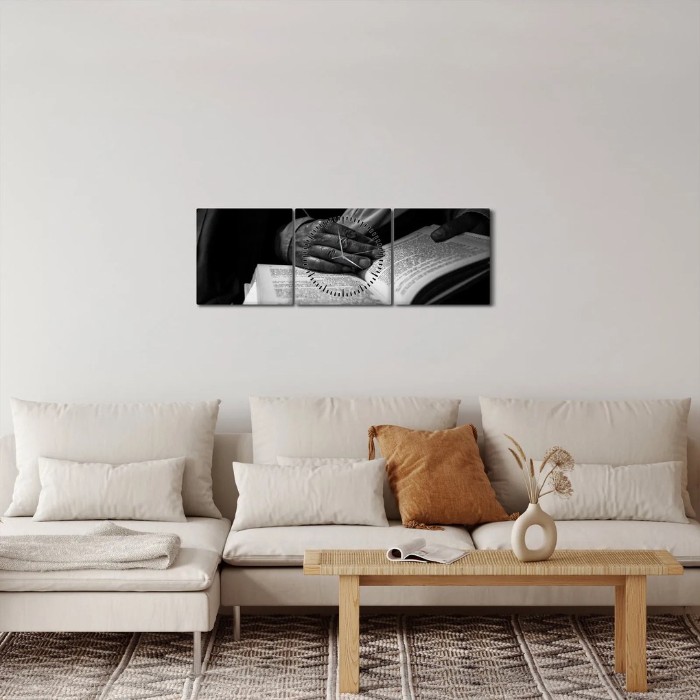 Kép - Könyv (órával) (90x30 cm)