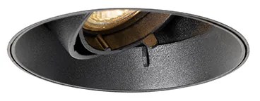 Modern süllyesztett spotlámpa fekete GU10 kerek keret nélküli - Oneon