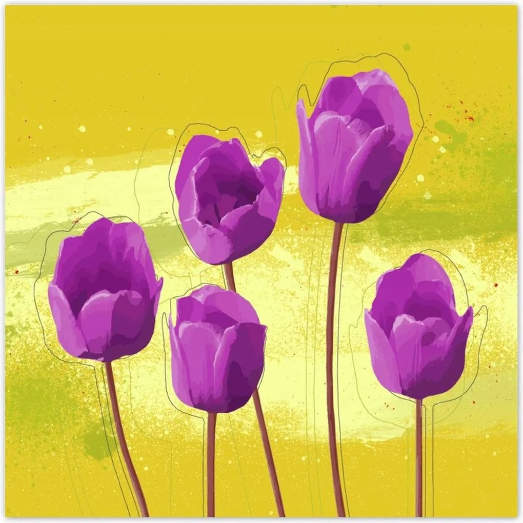 Poszterek 140x140 Mezei pipacs Mézes háttér