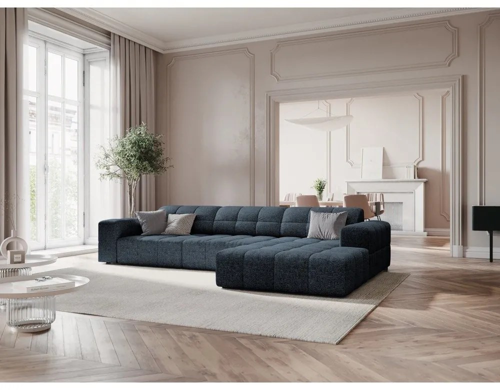 Kék sarokkanapé (jobb oldali) Chicago – Cosmopolitan Design