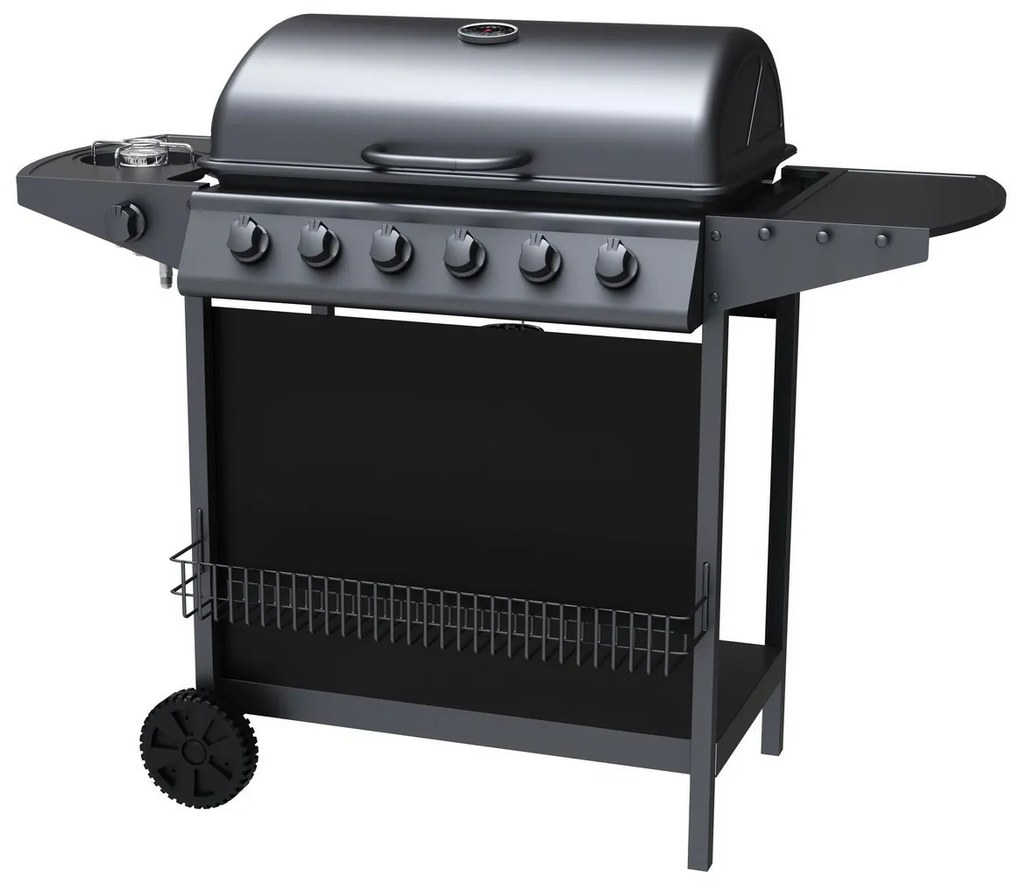 Tepro 3309 Hampton gázgrill, 6 égő, 123 x 55 x 98cm