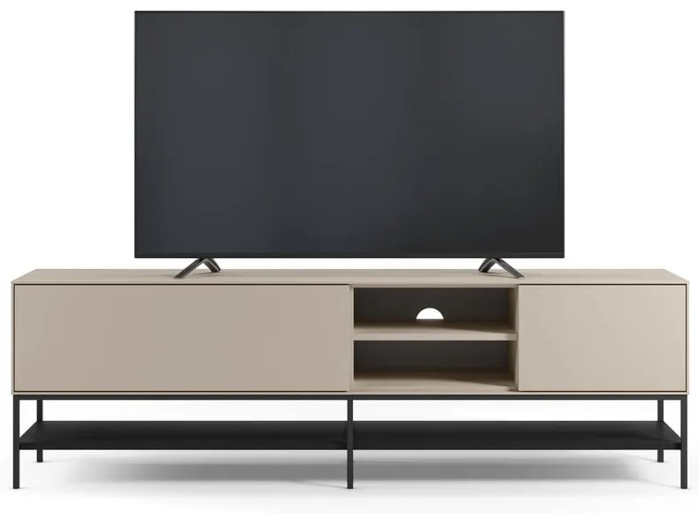 Krémszínű TV-állvány 180x55x35 cm Amira – Marckeric