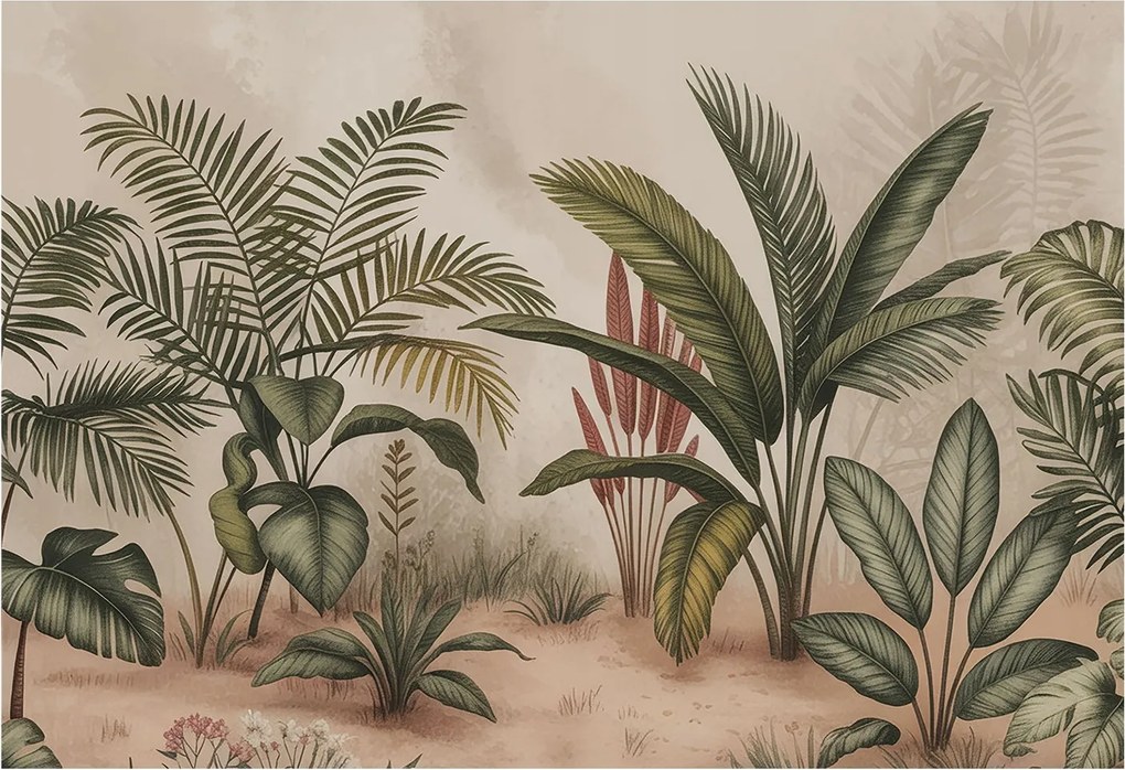 Flizelina Dekoratív Fotótapéta Hálószobába Növényi motívum 152x104 Ragasztó