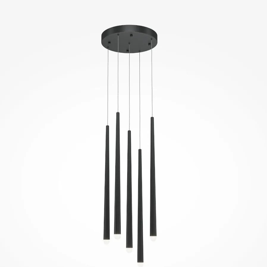 MAYTONI MOD132PL-L28BK2 CASCADE Hengeres Függesztett Lámpa Fekete LED IP20