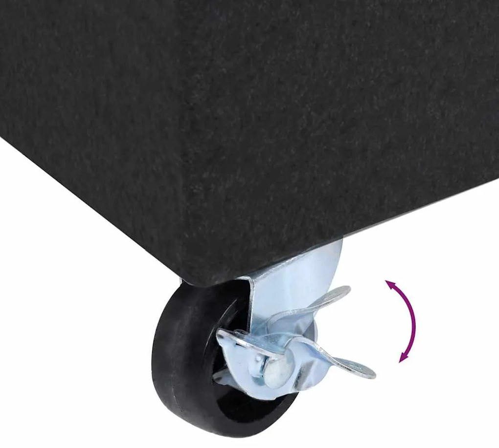 fekete gránit napernyőtalp 45 x 25 x 8 cm