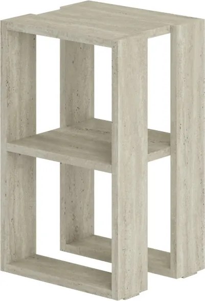 Lonie éjjeliszekrény, travertin, 30 cm
