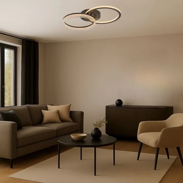 Rabalux 71479 - LED dimmelhető mennyezeti lámpatest SERAPHIEL LED/38W/230V 3000-6500K 60x35 cm+távirányító