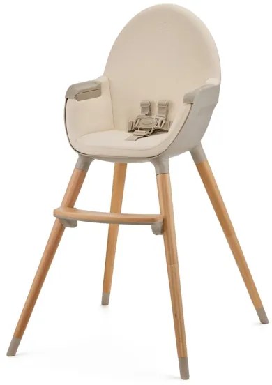 KINDERKRAFT - Gyermek étkezőszék 2v1 FINI2 bükkfa/bézs
