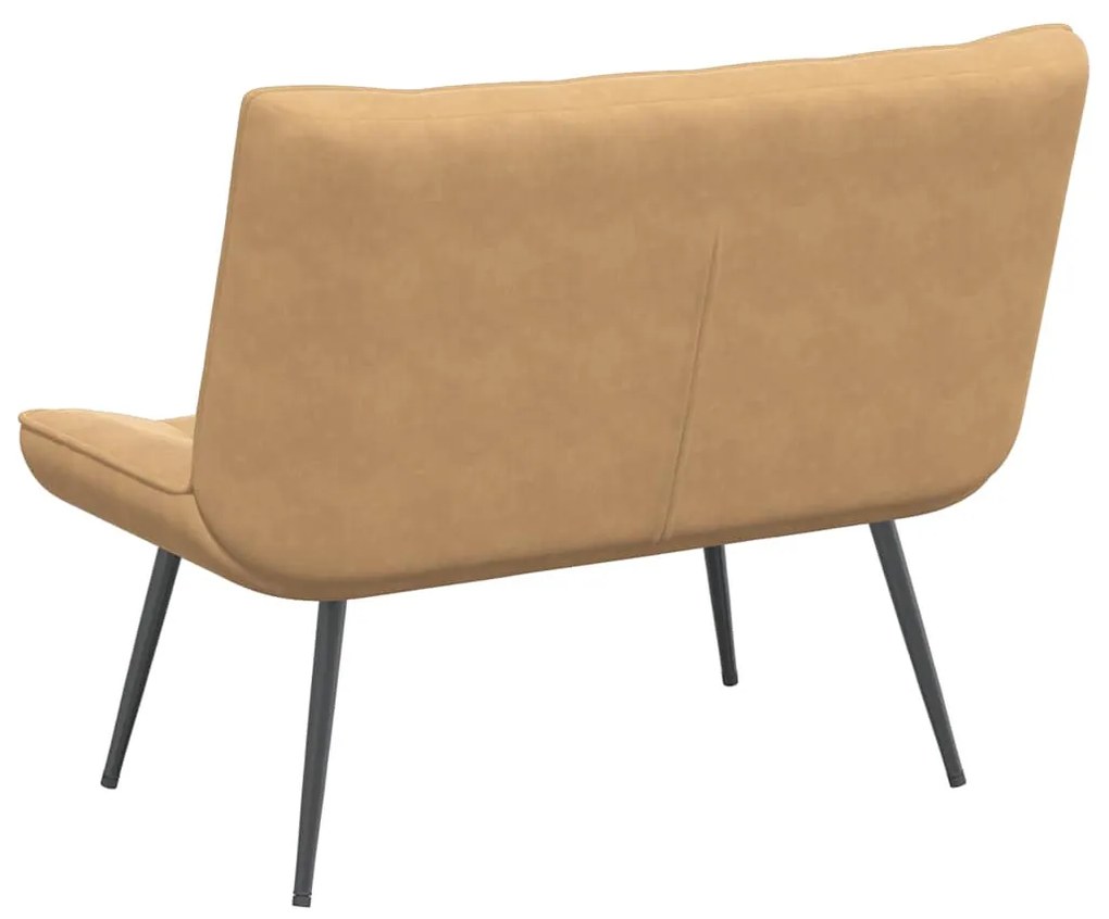 barna bársonypad 110 x 74 x 84 cm