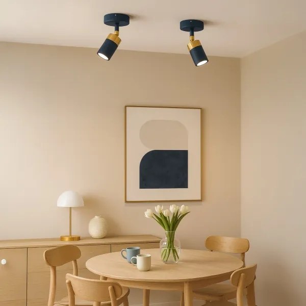 Brilagi - Fali spotlámpa POKER 1xGU10/25W/230V kék