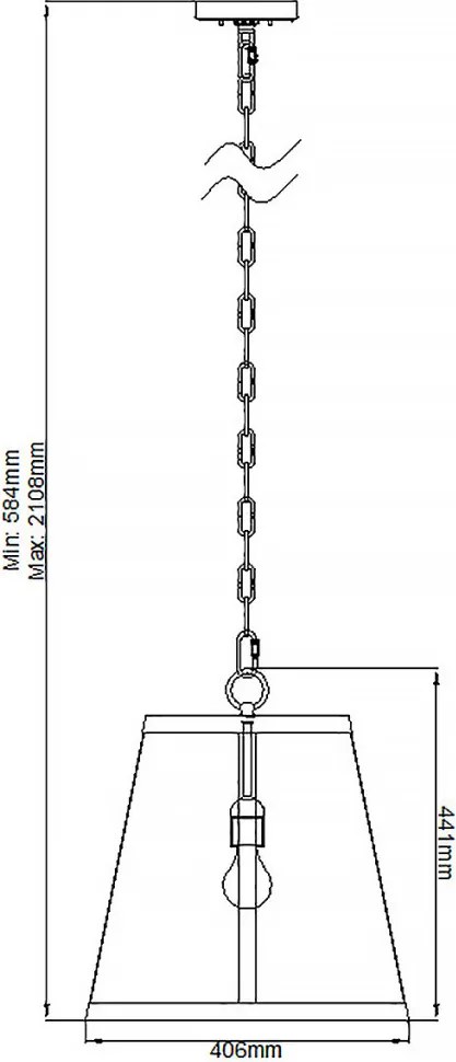 Feiss HARROW FE-HARROW-P-M Függőlámpa 1x60W/E27