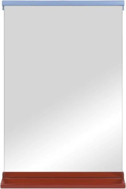 Fali tükör polccal tömörfa kerettel 50x75 cm Lun – noo.ma