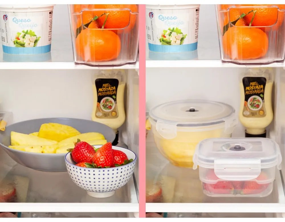 Food Saver 3 db-os élelmiszerdoboz szett vákuumpumpával - Compactor