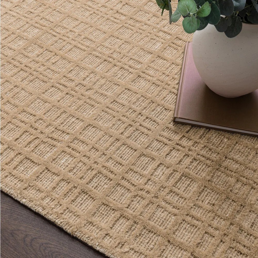 Bézs kézi szövésű gyapjúkeverék szőnyeg 160x230 cm Thatch Honey – Asiatic Carpets
